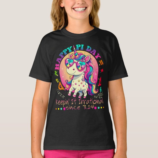Camiseta Feliz Dia Pi para Professores Crianças Meninas Vin (Frente)