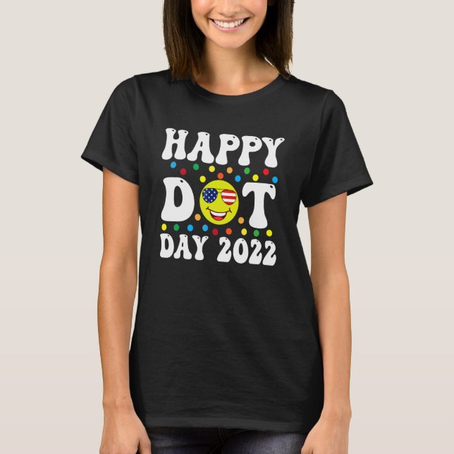Camiseta Feliz Dia Ponto 2022 Dia Internacional da Bolinhas (Frente)