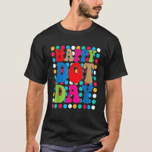 Camiseta Feliz Dia-Ponto Coor, Bolinhas-Arco-Íris Menina