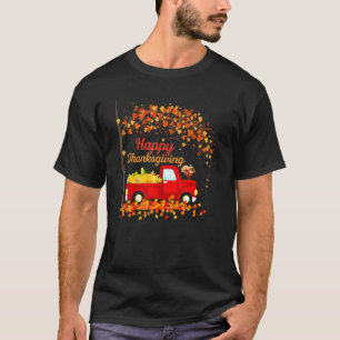 Camiseta Feliz Dia Romântico de Ação de Graças Dia da Turqu