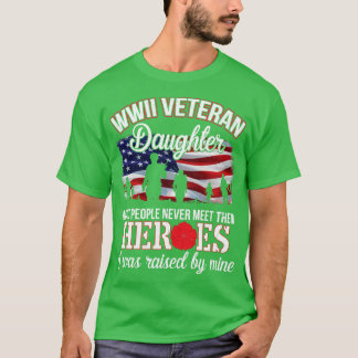 Camiseta Feliz Dia Veterano Para Mim, Sua Filha