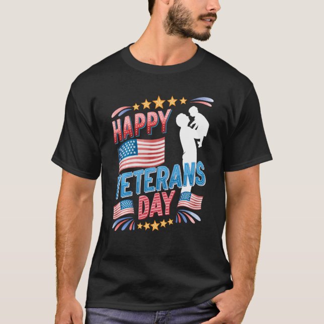Camiseta Feliz Dia Veterano Perfeito (Frente)