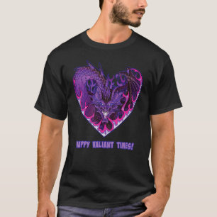 Camiseta Feliz Dias de os namorados Fantasy Valiant Dragon