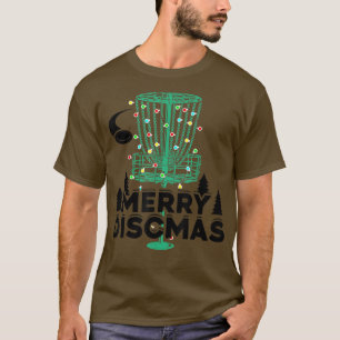 Camiseta Feliz Discmas Disco Golf Frisbee Natal Diversão Xm