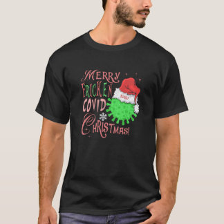 Camiseta Feliz do Natal do Fricken Covid!