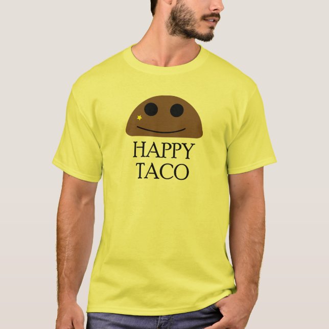 Camiseta feliz do Taco (Frente)