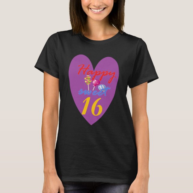 Camiseta Feliz doce 16 (Frente)