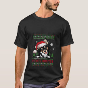 Camiseta Feliz Dogmas Chihuahua Santa Hat Sw de Natal Feio