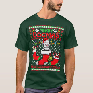 Camiseta Feliz Dogmas Finlândia Lapphund Dog Engraçado Feio