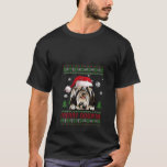 Camiseta Feliz Dogmas Shih Tzu Funny Santa Hat Ugly Christm<br><div class="desc">Feliz Dogmas Shih Tzu Funny Santa Hat Ugly Christmas Sweater V Neck</div>