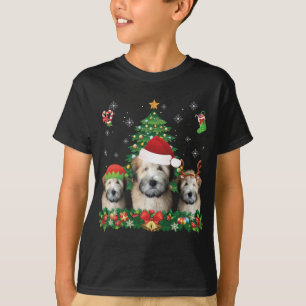 Camiseta Feliz Dogmas Wheaten Terrier Papais noeis Elf Rein