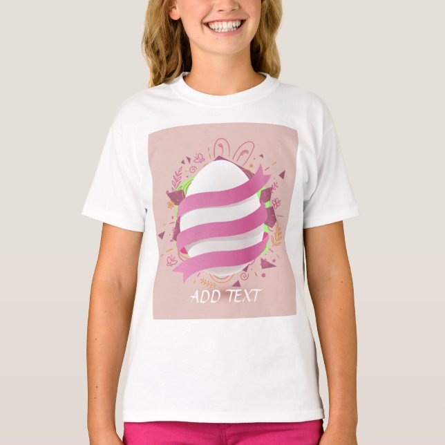 Camiseta Feliz e abençoada Páscoa (Frente)