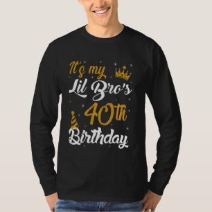 Camiseta Feliz é aniversário de 40 anos do meu LIL BRO de 1