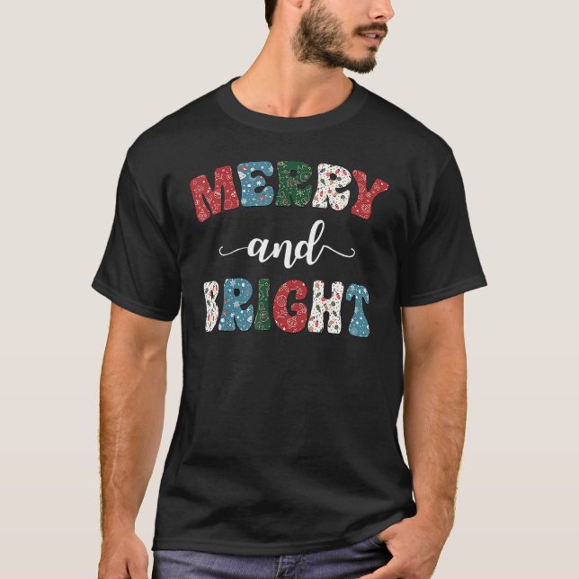Camiseta Feliz E Bright Feliz Natal Xmas (Frente)