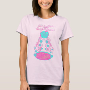 Camiseta Feliz e brilhante Rosa de Blushing