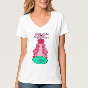 Camiseta Feliz e brilhante Rosa de Blushing