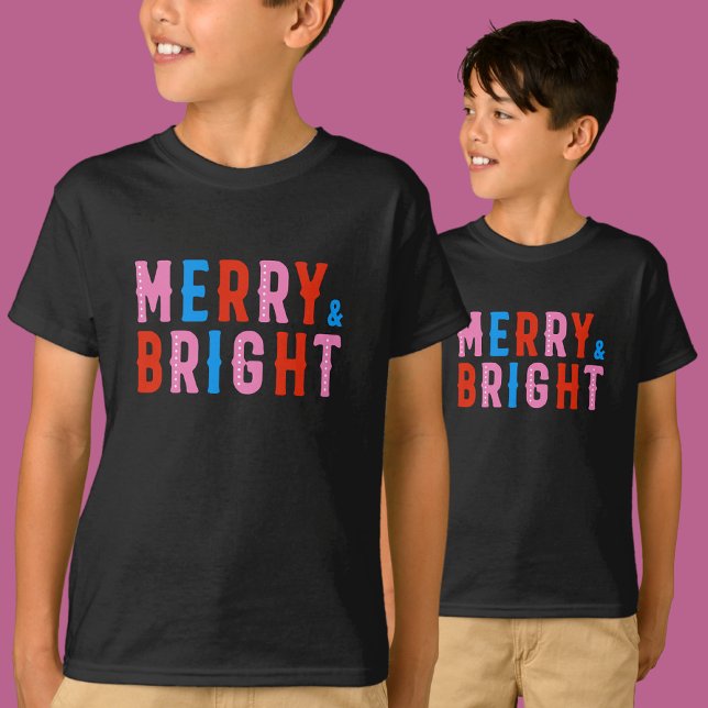 Camiseta Feliz e Brilho, Feliz Natal (Criador carregado)