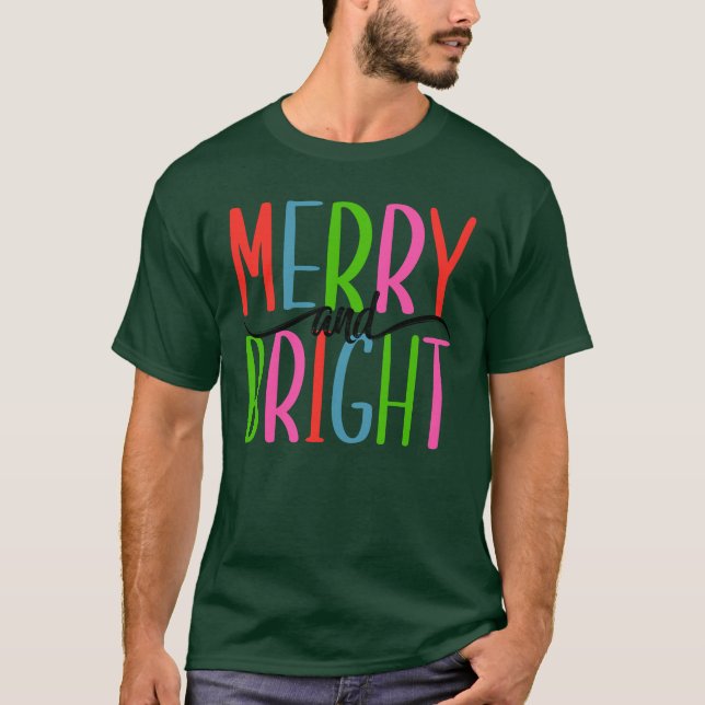 Camiseta Feliz e Brilho - Natal (Frente)