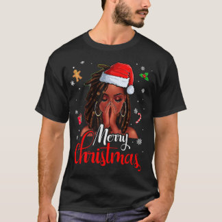 Camiseta Feliz e Natal Brilhante Meninas Crianças