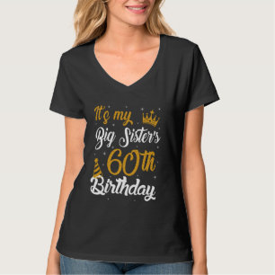 Camiseta Feliz é o 60º Aniversário da Minha Irmã Grande 196
