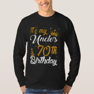 Camiseta Feliz É O 70º Aniversário Do Meu Tio 1955 70 Anos