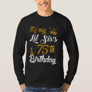 Camiseta Feliz É o 75º Aniversário da Minha IRMÃZINHA 1950
