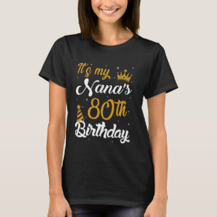 Camiseta Feliz é o aniversário de 80 da minha avó, 1945, 80