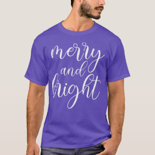 Camiseta Feliz E Pijama De Natal Brilhante Fa Engraçada