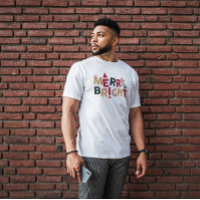 Feliz e tipografia retrorreflectora brilhante