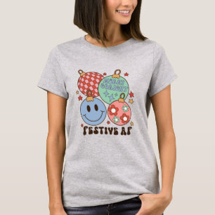 Camiseta Feliz e urticária Festivo Festivo
