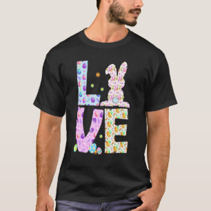 Camiseta Feliz Easer Amor Coelhinhos Ovos Façam Páscoas Men