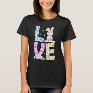 Camiseta Feliz Easer Amor Coelhinhos Ovos Façam Páscoas Men