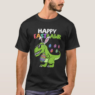 Camiseta Feliz Eastrawawr T Rex Dinosaur Easter Bunny Egg B