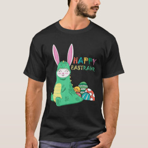 Camiseta Feliz Eastrawawr T Rex Dinosaur Easter Bunny Ovo C