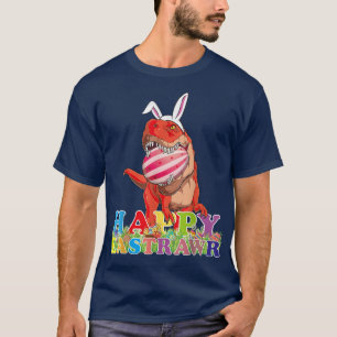 Camiseta Feliz Eastrawr Dino T Re Cesta de Ovos de Páscoa B