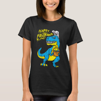 Camiseta Feliz Eastrawr Dinossauro Engraçado Trex Orelhas d