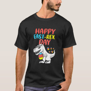 Camiseta Feliz Eastrawr Trex Dinosaur Toddler Boys Kids Eas