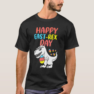 Camiseta Feliz Eastrawr Trex Dinosaur Toddler Boys Kids Eas