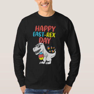 Camiseta Feliz Eastrawr Trex Dinosaur Toddler Boys Kids Eas