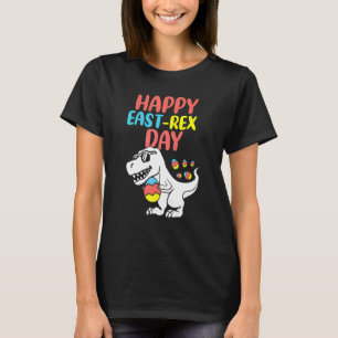 Camiseta Feliz Eastrawr Trex Dinosaur Toddler Boys Kids Eas