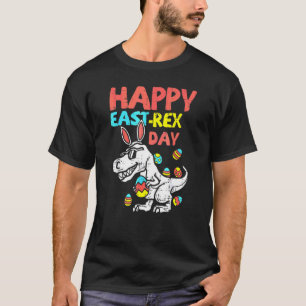 Camiseta Feliz Eastrawr Trex Dinosaur Toddler Boys Kids Eas