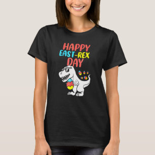 Camiseta Feliz Eastrawr Trex Dinosaur Toddler Boys Kids Eas