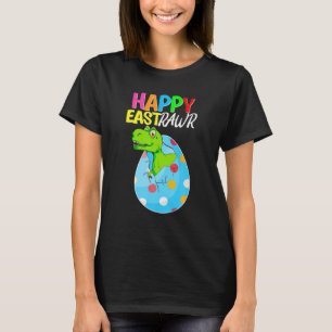 Camiseta Feliz Eastrawr TRex Dinossaur Páscoa Dino Egg