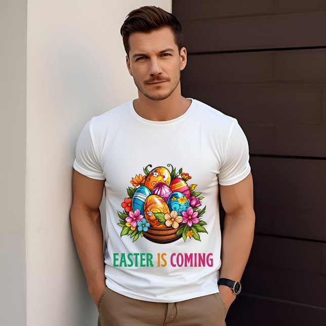 Camiseta Feliz Eggster - Caça aos Ovos de Páscoa (Criador carregado)