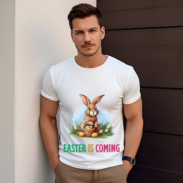 Camiseta Feliz Eggster - Coelhinho da Páscoa (Criador carregado)