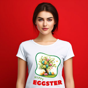 Camiseta Feliz Eggster - Mulher