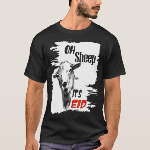 Camiseta Feliz Eid Adha Mubarak Legal Islâmico Ovino