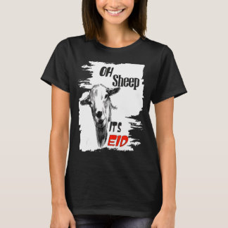 Camiseta Feliz Eid Adha Mubarak Legal Islâmico Ovino