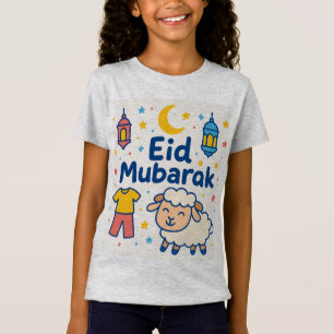 Camiseta Feliz Eid em Estilo - Um Design que Reflete a Jo