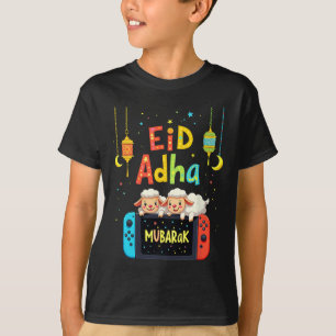 Camiseta Feliz Eid Mubarak Jogos Para Crianças Muçulmanas G